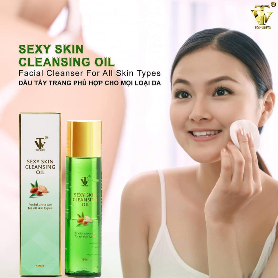 Dầu tẩy trang Sexy Skin Cleansing Oil Top white